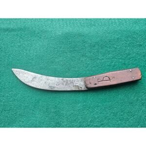 VINTAGE FIXED BLADE SKINNING BUTCHER KNIFE Carbon Steel